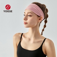 Diademas de Color Sólido de Alta Calidad para Hombres y Mujeres, Antideslizantes y Absorbentes del Sudor para Fitness y Running, a la Moda
