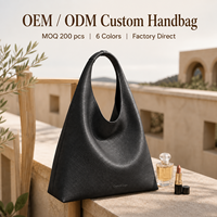 Sac à bandoulière Hobo en cuir PU personnalisé avec logo OEM, grande capacité, imperméable, pour femme, sac fourre-tout sous le bras, vente en gros directe usine
