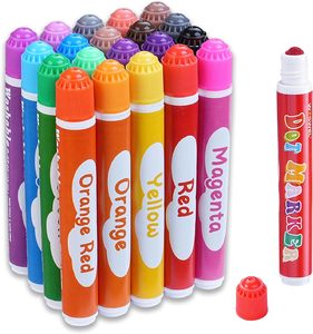 Marcadores de Puntos de 12 Colores, Lavables, de Plástico, para Niños Pequeños y Niños, Suministros de Arte, Rotuladores de Colores para Dibujar - Product Image 6