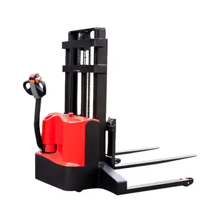 HUGO 1.5T 1.6T Electric Stacker With Straddle Legs Pallet Lifter Electric Pallet Stacker