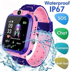 Montre connectée pour enfants 2G avec GPS Tracker, mini téléphone, appel/SOS/caméra, montre carrée de dessin animé pour garçons et filles, cadeau d'anniversaire ou de Noël - Product Image 3