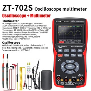 Multímetro Digital ZOYI ZT702S con Sonda de Transistor y Medición Automática True RMS, 48M/S, 10MHZ, Osciloscopio con Almacenamiento de Datos de Forma de Onda en PC - Product Image 5