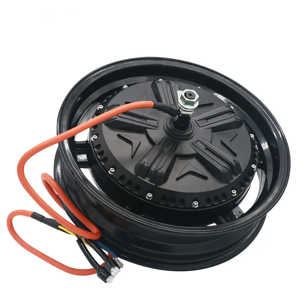 Wholesale 14 Inch 72V 40H DC 1800W disc brake hub motor for electric scooter sale