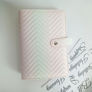 แฟ้มใส่สมุดโน้ต6ห่วง,ดีไซน์ใหม่กันน้ำพกพาได้มีส่วนประกอบจัดเก็บสมุดโน้ตปกแฟ้มงบประมาณ A6พร้อมซองซิป - Product Image 2