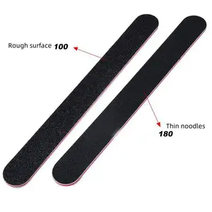 wholesale of 100/180 grit double sided acrylic and natural nail emery board nail file for professional nail file manicure set
