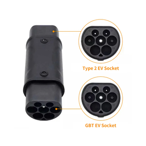 ตัวแปลงอะแดปเตอร์สำหรับชาร์จไฟ Type2เป็น gbt EV มาตรฐานยุโรปเป็นมาตรฐาน gp/t ของจีน - Product Image 4