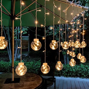Luci a Sospensione a Sfera LED di Alta Qualità, Luci a Stringa a Globo Trasparente Caldo per Patio, Giardino, Matrimoni, Feste di Natale - Product Image 2