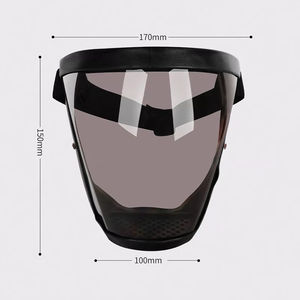Protector facial de plástico transparente multiusos OEM, máscara facial completa antipolvo para uso industrial deportivo, protector facial transparente - Product Image 6