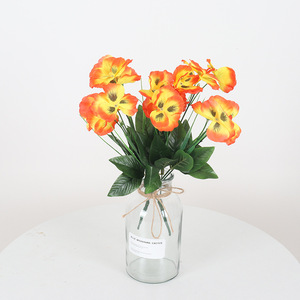 Fleurs artificielles Jessie Pansy 36cm en soie pour la décoration de la maison, du jardin et des mariages - Product Image 2