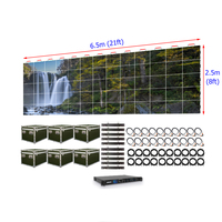 Pantalla LED de Alquiler para Exteriores de 6.5m x 2.5m P2.604, Panel LED de Alquiler para Fondo de Espectáculos, 21 pies x 8 pies