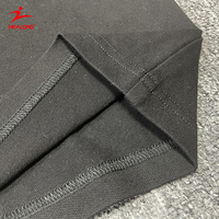 Maillot de football en tissu jersey écologique en gros avec logo personnalisé imprimé par transfert thermique, coutures en coton, manches courtes pour hommes