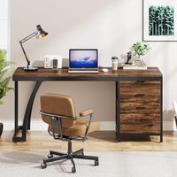Design européen moderne et luxueux MDF en mélamine bureau d'ordinateur bureau de PDG bureau de travail en bois pour bureau à domicile certifié CE