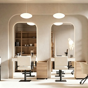 Nail Salon Station Spa Beauty Salon Furniture Full Store Customized Hair Salon Interior Design Barber Shop Decoration Renovation - Product Image 3