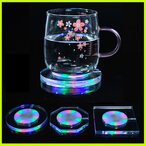 Tự dính <span class=keywords><strong>LED</strong></span> đế lót ly với màu sắc thay đổi rượu chai đèn dưới trang trí nội thất uống Stickers cho Giáng sinh ngày lễ - Product Image 4