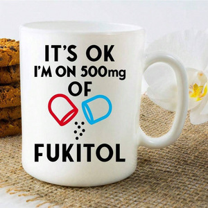 Beeman trắng tùy chỉnh biểu tượng tùy chỉnh in giáng sinh thăng hoa trống Cốc gốm cốc cà phê với hộp nhãn hiệu riêng - Product Image 4