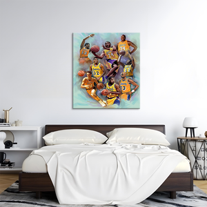 ภาพพิมพ์บนผ้าใบลายภาพเหมือนนักบาสเกตบอล <span class=keywords><strong>NBA</strong></span> สำหรับตกแต่งผนัง - Product Image 2