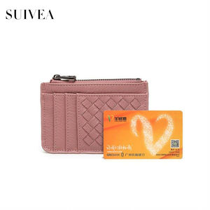 New Zipper Ladies Korean Version of Multi-card <b>ID</b> Card <b>Holder</b> Keychain Card Bag Coin Purse Braided Bag - Product Image 5