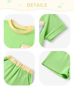 Conjunto de Shorts de Verano para Niñas, Conjunto de 2 Piezas con Linda Camiseta de Hombros Caídos y Shorts para Uso Diario Informal - Product Image 4