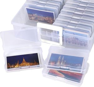 Transparent PP Injection Molded Rectangle Clothing <b>Storage</b> Case <b>Photo</b> Keeper Multifunctional Stackable - Product Image 4