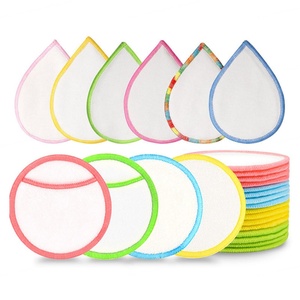 Tampons démaquillants réutilisables en coton de bambou, doux et lavables, pour le nettoyage du visage et le démaquillage des yeux - Product Image 1