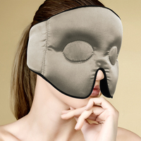 Offre Spéciale 3D naturel graines de lin masque pour les yeux perles de thérapie chauffées oreiller pour les yeux compresse d'argile micro-ondable pour le confort des yeux chaud froid