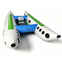 Bateau pneumatique de rafting en eaux vives, yacht sportif, bateau gonflable en PVC pour le surf et la dérive, 12 pieds, 4 personnes, couleur personnalisable disponible