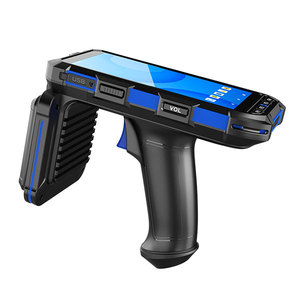 5,5 pulgadas <span class=keywords><strong>PDA</strong></span> resistente <span class=keywords><strong>Android</strong></span> 10 lector Uhf Rfid de largo alcance portátil 4G <span class=keywords><strong>Pda</strong></span> escáner de código de barras para almacén logístico C6100 - Product Image 1