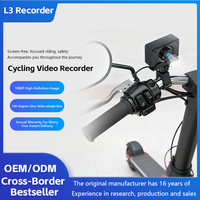 Caméra embarquée pour moto L3 nouvelle génération 1080P HD étanche pour vélo électrique et VTT, matériau ABS, conduite en extérieur