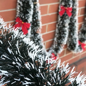 QY 2M <strong>Christmas</strong> Garland Home Party <strong>Wall</strong> <strong>Christmas</strong> <strong>Tree</strong> Ornaments Tinsel Strips with Bowknot Party <strong>Christmas</strong> Accessories - Product Image 6