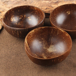 Ensemble cadeau artisanal fantaisie, bol en coquille de noix de coco naturelle personnalisé avec cuillère - Product Image 2