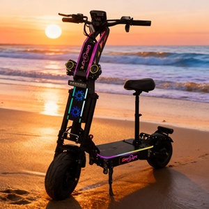 Trottinette électrique tout-terrain Geofought G14 10000W haute puissance à double moteur, 72V 35Ah, autonomie de 60 miles, trottinette électrique en alliage d'aluminium - Product Image 1