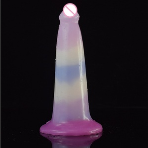 YOCY 17.5cm Dual Layer Silicone <b>Dildo</b> with Suction Cup Anal Plug Animal Colorful Penis for Women Men LGBQT - Product Image 4