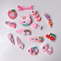 Nouvel ensemble de 14 pinces à cheveux pour enfants, mignonnes, style princesse, pour petites filles, accessoires de coiffure, barrettes mignonnes