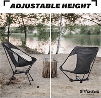 Nouvelles chaises de Camping portables avec poches latérales chaises pliantes à hauteur réglable pour la randonnée pédestre plage Camping