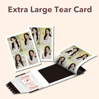 Carte photo Kpop personnalisée à décoller, épaisse et brillante, idéale pour les cartes de vœux, les boîtes surprises, les cadeaux et la collection de cartes à échanger pour les fans.