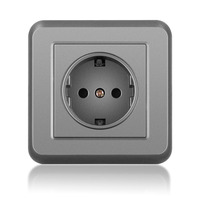 Prise murale allemande ignifuge série 82 en PC, norme UE, avec SDK et plaque en fer de 1,4 mm, directement de l'usine