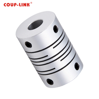COUP-LINK Accouplement hélicoïdal à jeu nul en alliage d'aluminium, coupleur d'arbre flexible pour encodeur, moteur pas à pas, mouvement linéaire D38