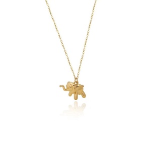 Collares con Colgante de Elefante Chapados en Oro para Mujeres y Niñas, Joyería - Product Image 4