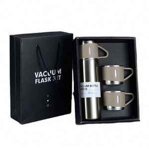 Coffrets cadeaux de tasses isothermes 500 ml à double paroi, en acier inoxydable, avec 2 couvercles supplémentaires - Product Image 6
