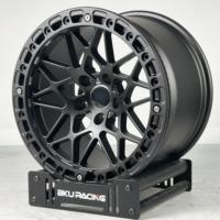 Jantes Bku forgées 5x112 5x120 Beadlock pour BMW M3 F30 M4 F82 17 18 pouces, jantes en alliage d'aluminium noir personnalisées pour course de dragster