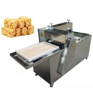 Machine automatique de découpe de barre de céréales, coupeur de cube de bonbons de nougat, machine de découpe de bonbons d'arachide, prix