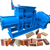 Machine à briques creuses en argile rouge, machine à fabriquer des blocs d'argile, petite extrudeuse de briques en argile, haute compactness
