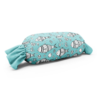 Modèle en peluche de bonbons bon marché de dessin animé avec impression personnalisée Coussin de canapé-lit doux Oreillers en forme de bonbon faits à la main Coussin confortable