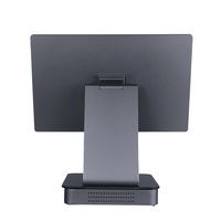 HONGWEN HW-4S Prix d'usine Caisse enregistreuse POS tout-en-un en alliage d'aluminium 15,6 pouces Système tactile Intel I5 8+128 Go Gris
