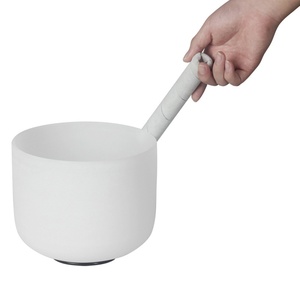 Bán buôn Healing âm thanh bát 8-13 inch thạch anh <span class=keywords><strong>Frosted</strong></span> hát bát đặt với miễn phí vồ cho thiền định - Product Image 4