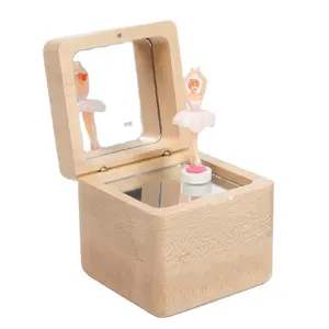 Birthday Christmas Gifts Dancing Ballerina Wooden Music Box