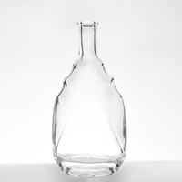Bouteille de whisky en verre personnalisée de 750 ml, bouteille de rhum, de whisky, de liqueur, de gin, de vin ou de spiritueux en verre de 500 ml, bouteille de vodka en verre de 700 ml