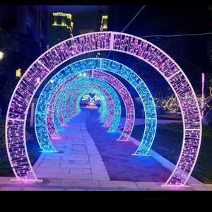 Grandes lumières LED modulaires multicolores pour tunnel extérieur, guide routier, arches de bienvenue pour festivals, décorations paysagères, IP65 - Product Image 6