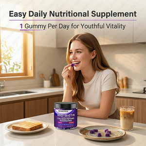 Suplemento OEM de NAD+, Resveratrol, Berberina, Biotina, Colágeno, Queratina, Zinc, Vitaminas K y D en Gomitas para Cabello, Piel, Uñas y Articulaciones - Product Image 5