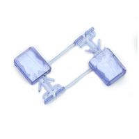 Sceau de sécurité anti-effraction YUTONG YT-VS607 et cadenas pour compteurs d'eau/gaz, en plastique, taille personnalisable